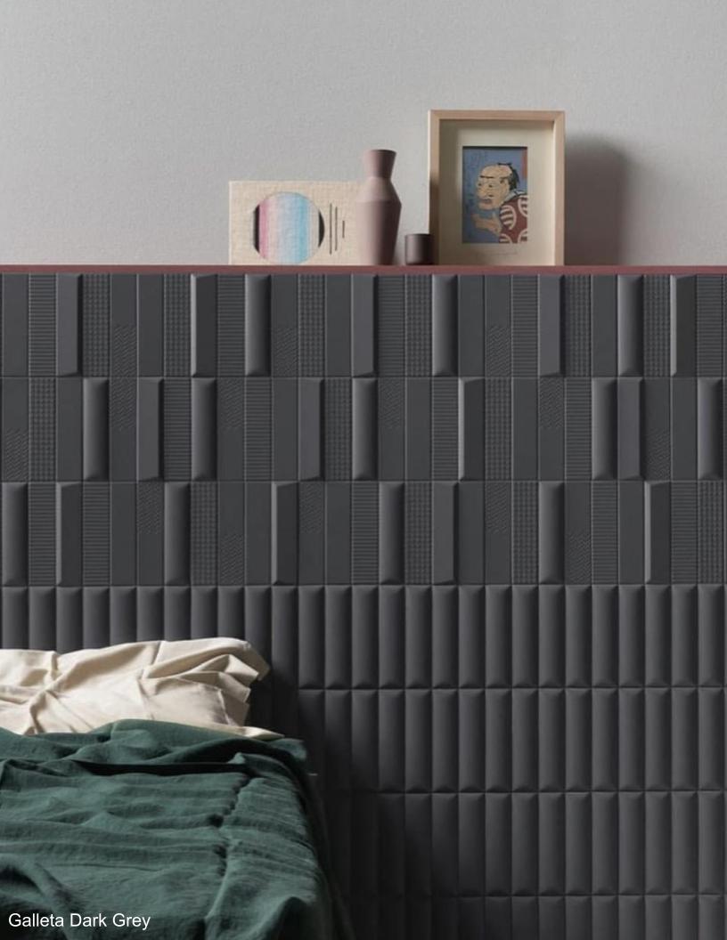 Galleta Fluted Dark Grey