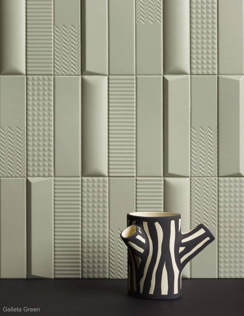 Galleta Fluted Green
