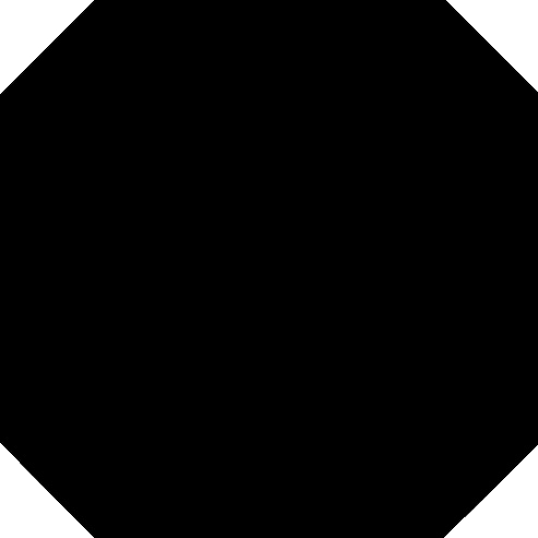 Monocolor Octagano Negro